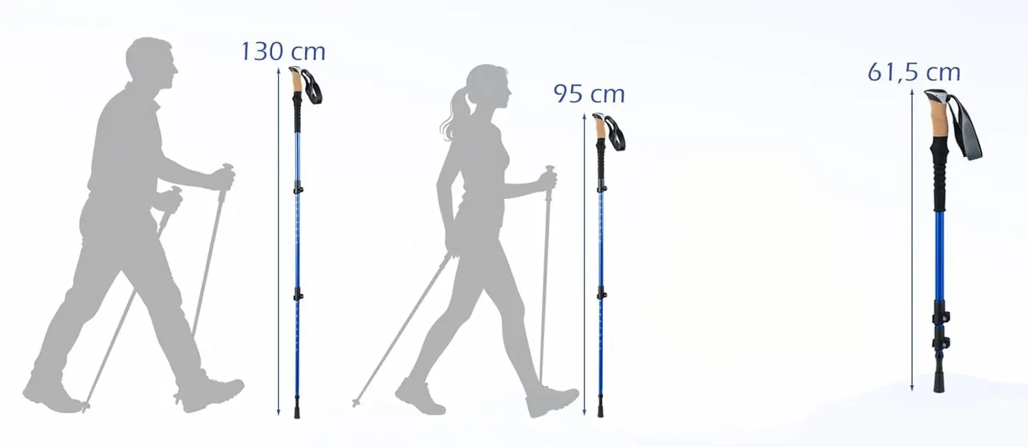 Треккинговые палки Costway SP38682BL (Blue) - 3