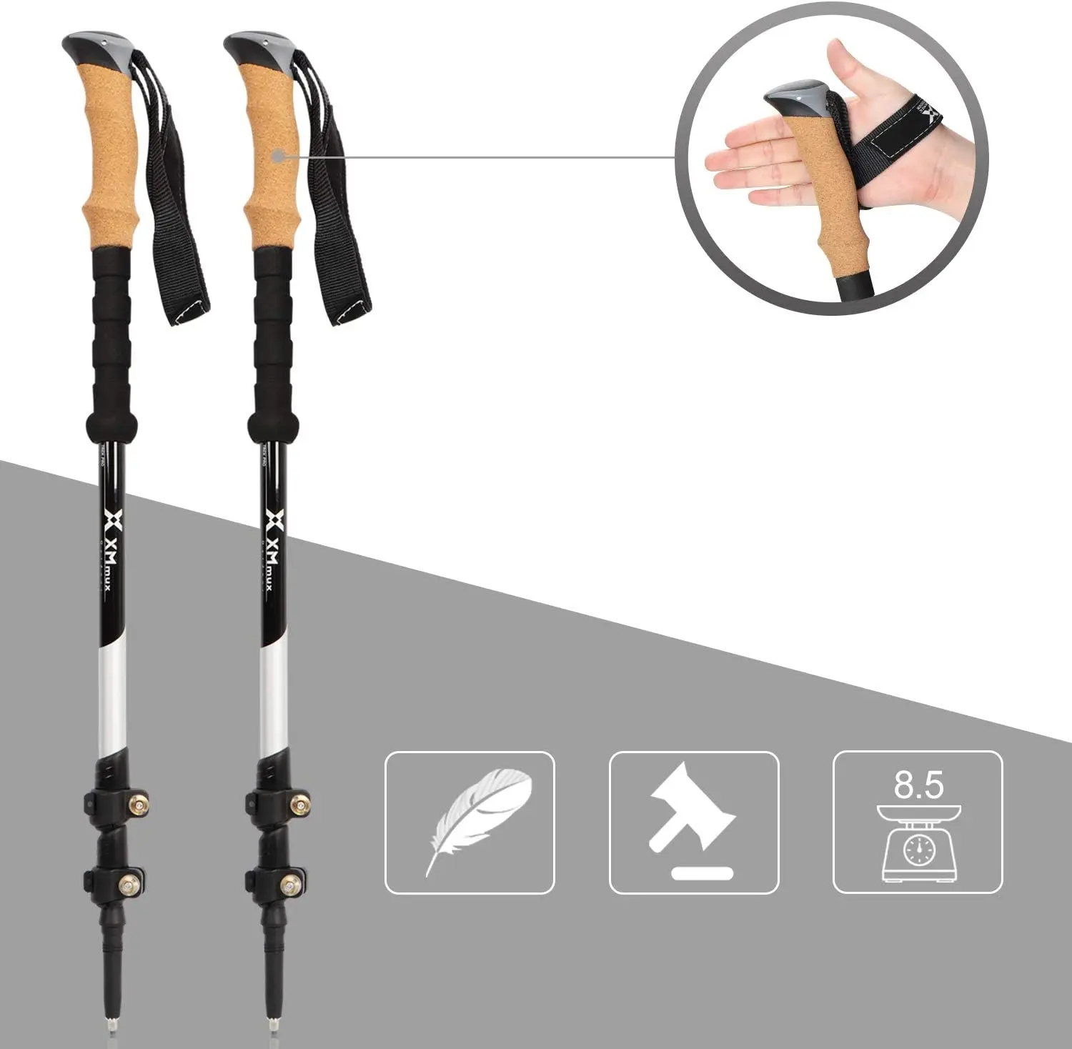 Bete trekking Costway SP38682DK (Black) - 2