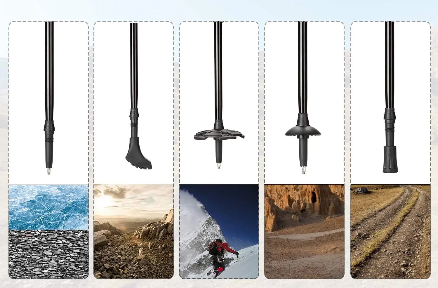 Bete trekking Costway SP38682DK (Black) - 3