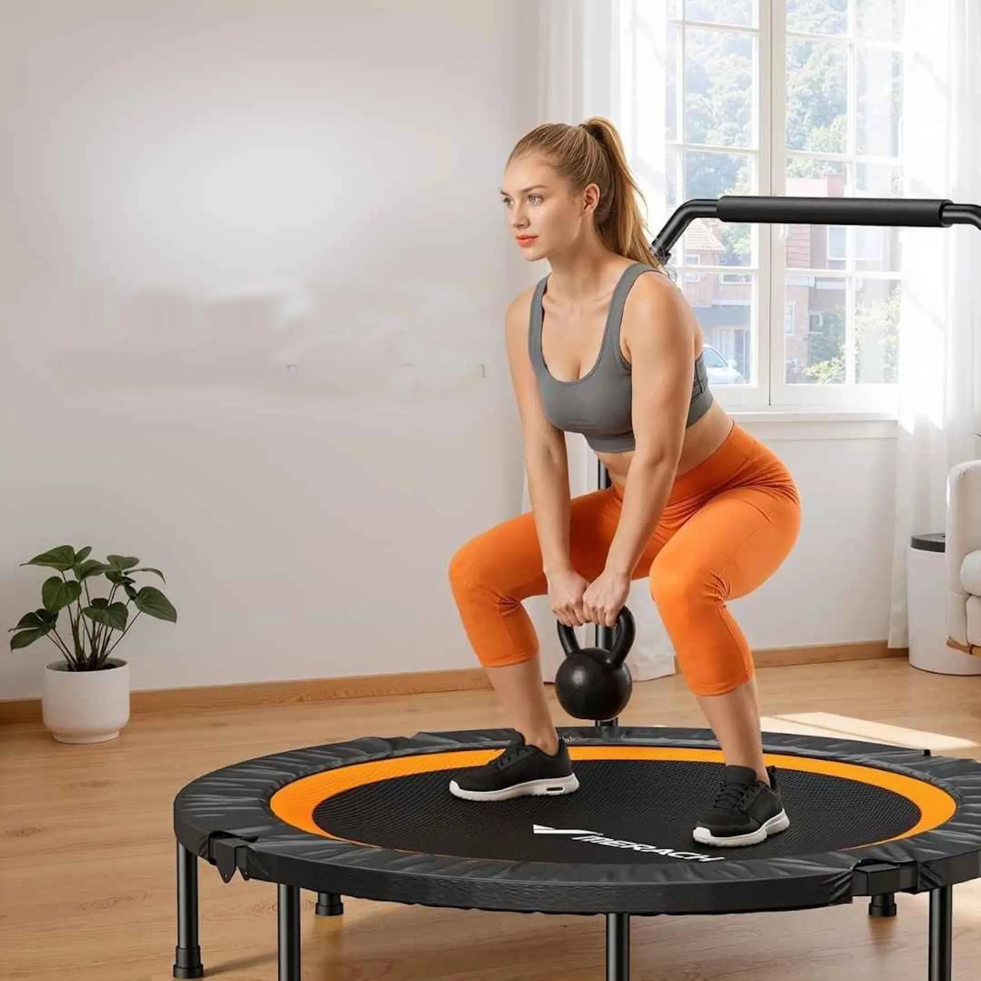 Фитнес-трамплин Dayu Fitness MR-2421B2 (Black/Yellow) - 3