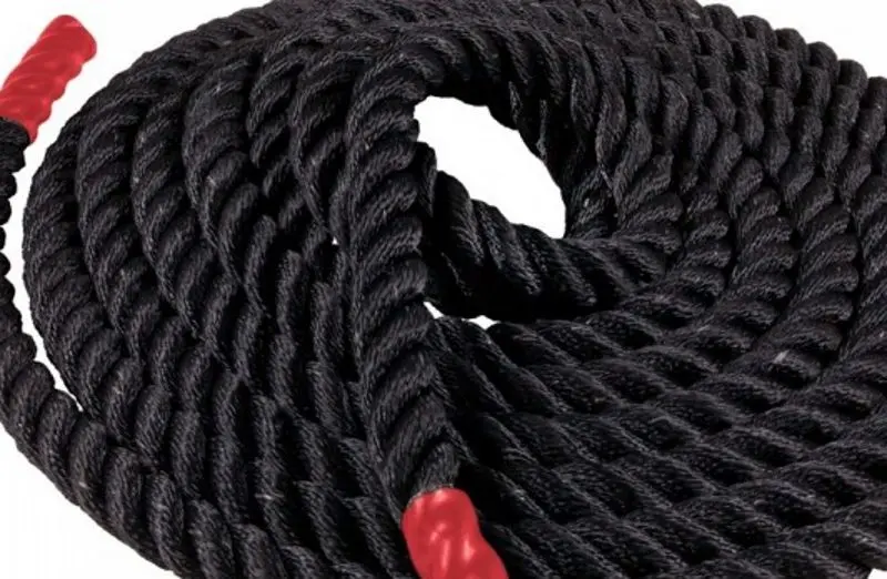 Канат для кроссфита Dayu Fitness DY-BT-063 3.8x900cm (Black/Red)