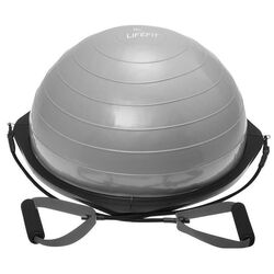 Minge echilibru pentru gimnastica DHS Bosu Ball 58cm (Silver)