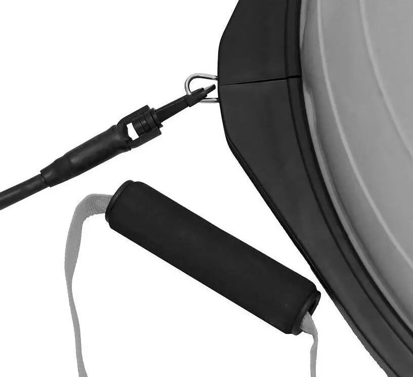 Minge echilibru pentru gimnastica DHS Bosu Ball 58cm (Silver) - 4