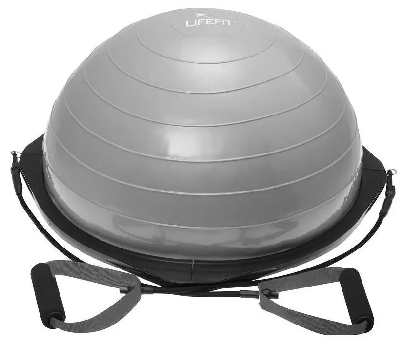 Minge echilibru pentru gimnastica DHS Bosu Ball 58cm (Silver)