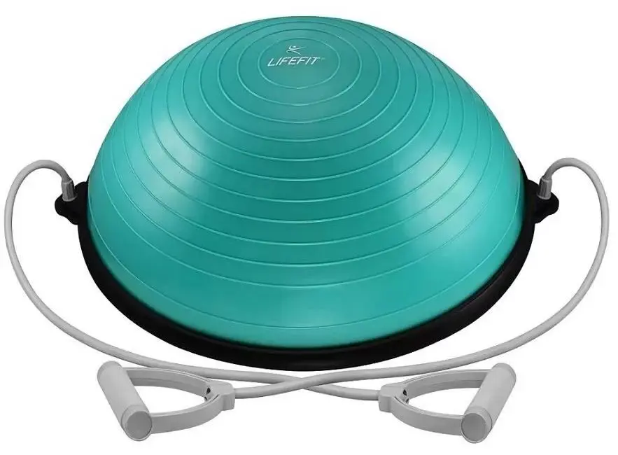 Minge echilibru pentru gimnastica DHS Bosu Ball 58cm (Turquoise)