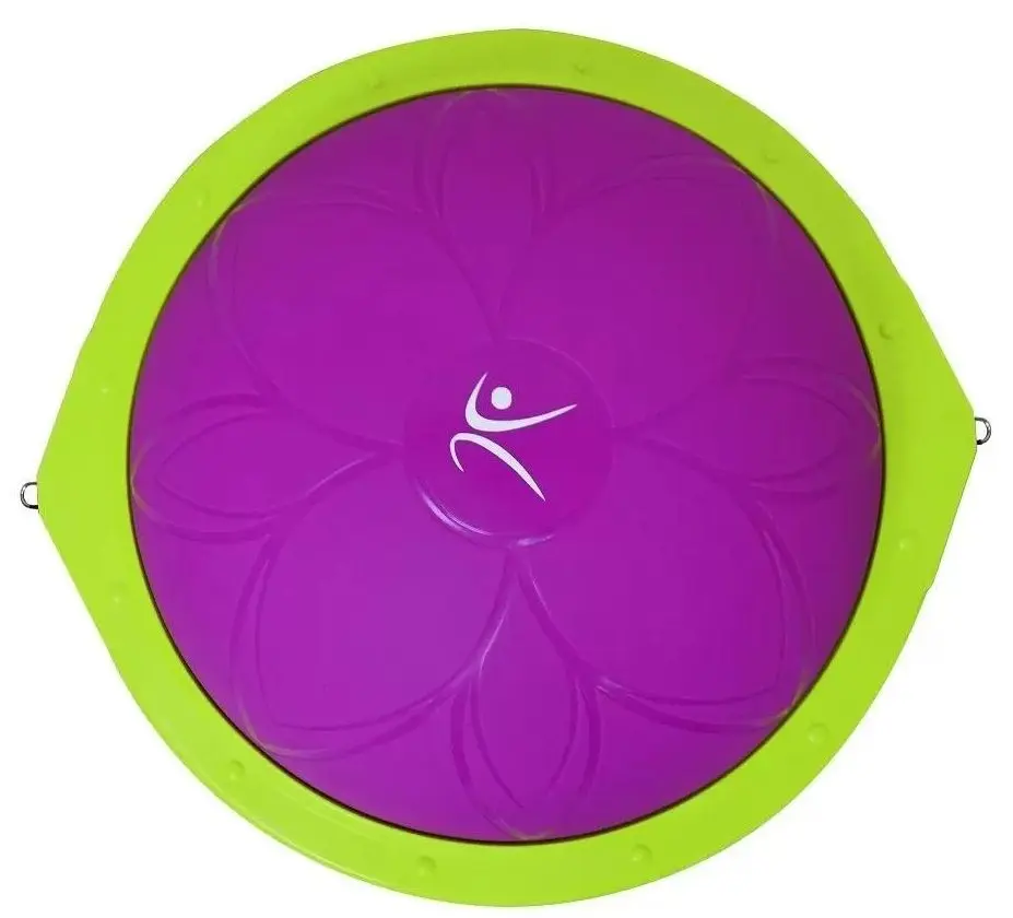 Minge echilibru pentru gimnastica DHS Bosu Ball 60cm (Purple/Green) - 6