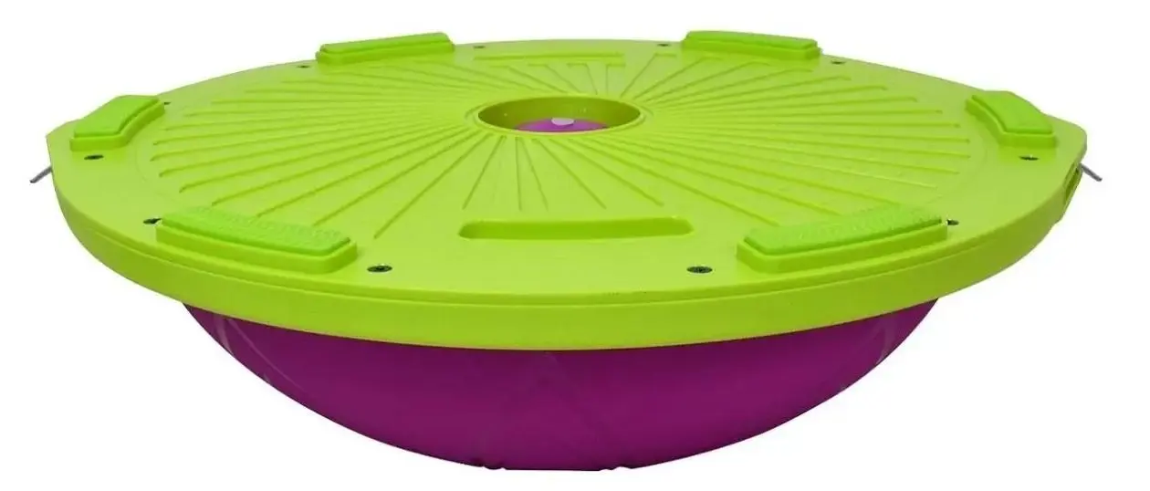 Minge echilibru pentru gimnastica DHS Bosu Ball 60cm (Purple/Green) - 5
