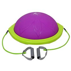 Minge echilibru pentru gimnastica DHS Bosu Ball 60cm (Purple/Green)