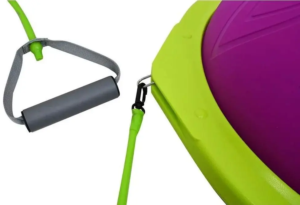 Minge echilibru pentru gimnastica DHS Bosu Ball 60cm (Purple/Green) - 4