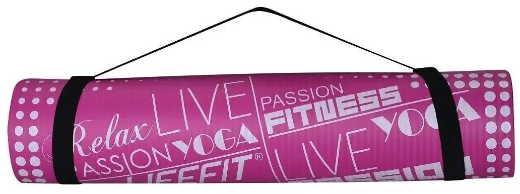 Covoras pentru yoga Dhs Yoga Exclusive 100x58x1cm (Burgundy) - 2