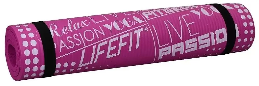 Covoras pentru yoga Dhs Yoga Exclusive 100x58x1cm (Burgundy) - 3