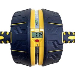 Roata pentru abdomen DHS 1002 (Black/Yellow)