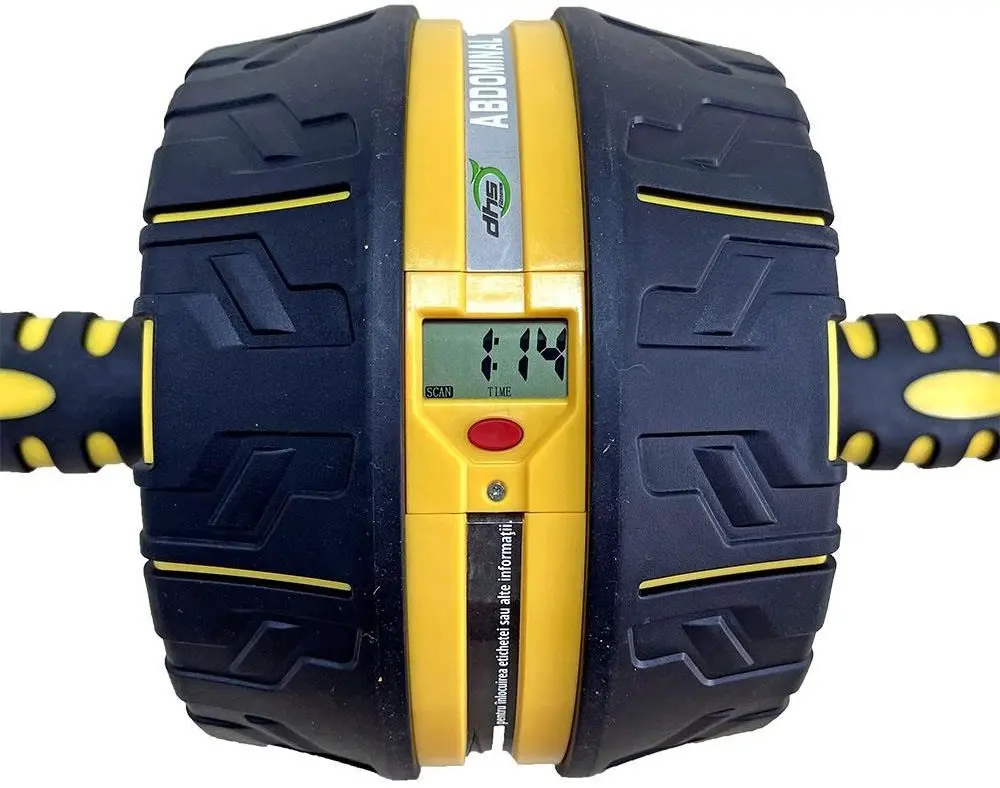 Roata pentru abdomen DHS 1002 (Black/Yellow)