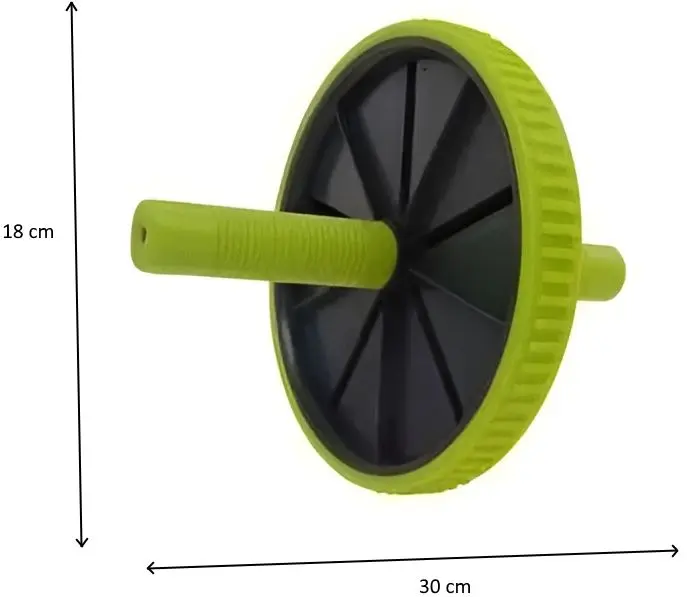 Roata pentru abdomen DHS Single (Green/Black) - 3