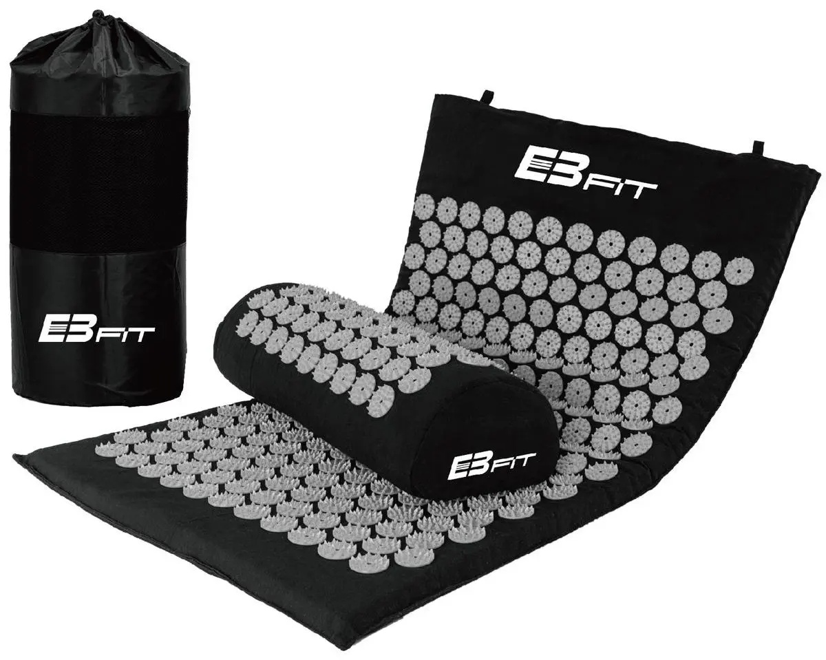 Covoras de presopunctura cu perna EB Fit 1028651 (Black) - 2