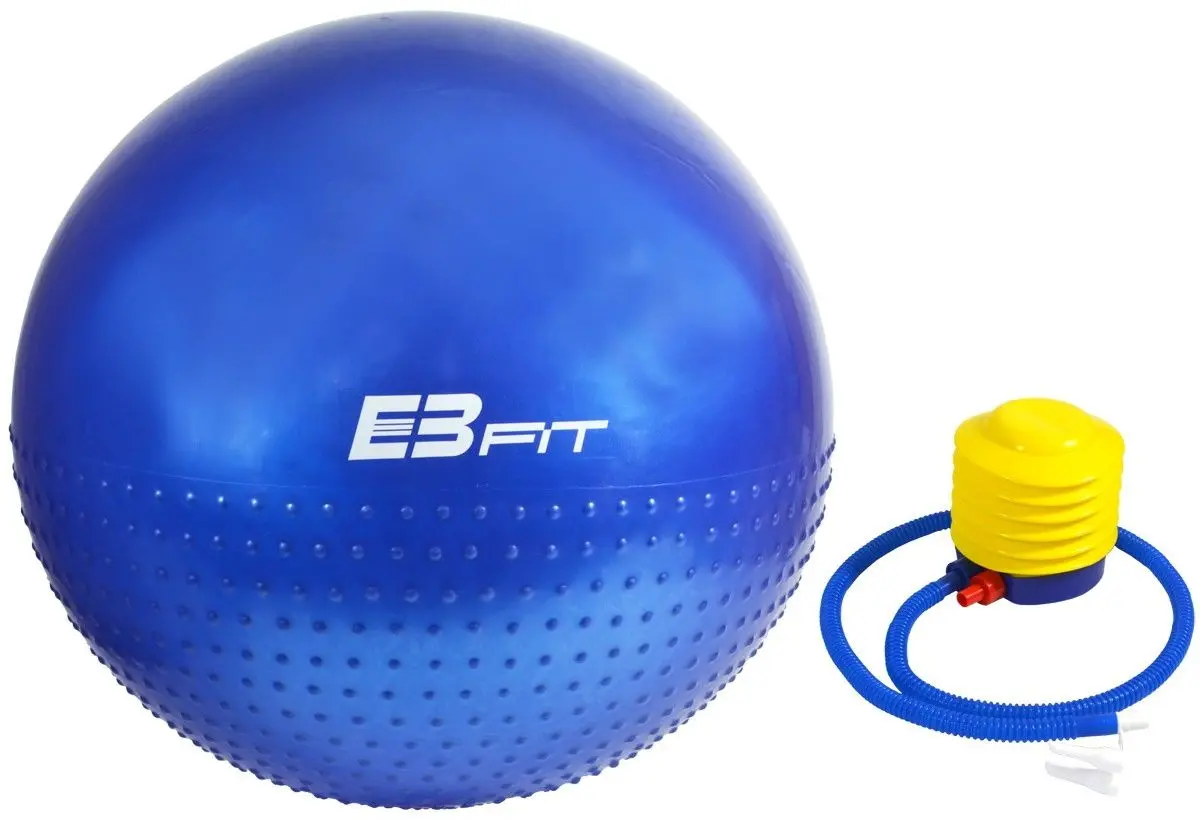 Fitball + pompa EB Fit Half Fit (Blue)