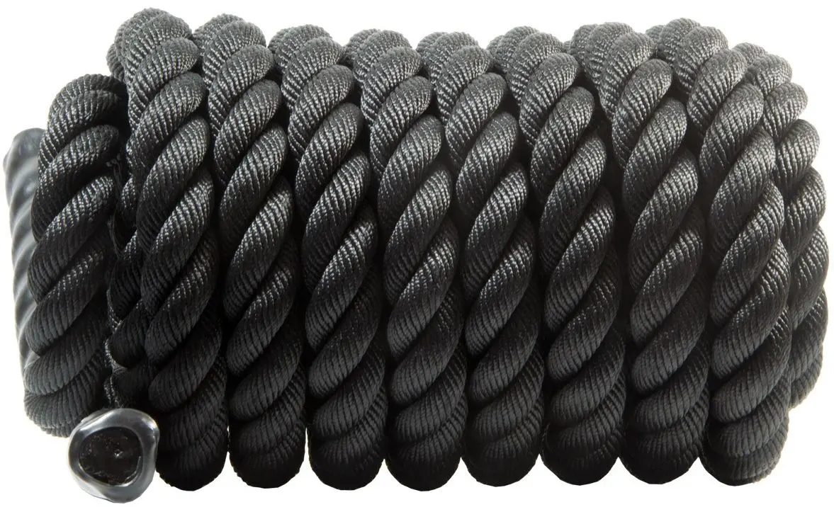 Franghie pentru crossfit EB Fit Crossfit Battle Rope 3.8x900cm (Black) - 4