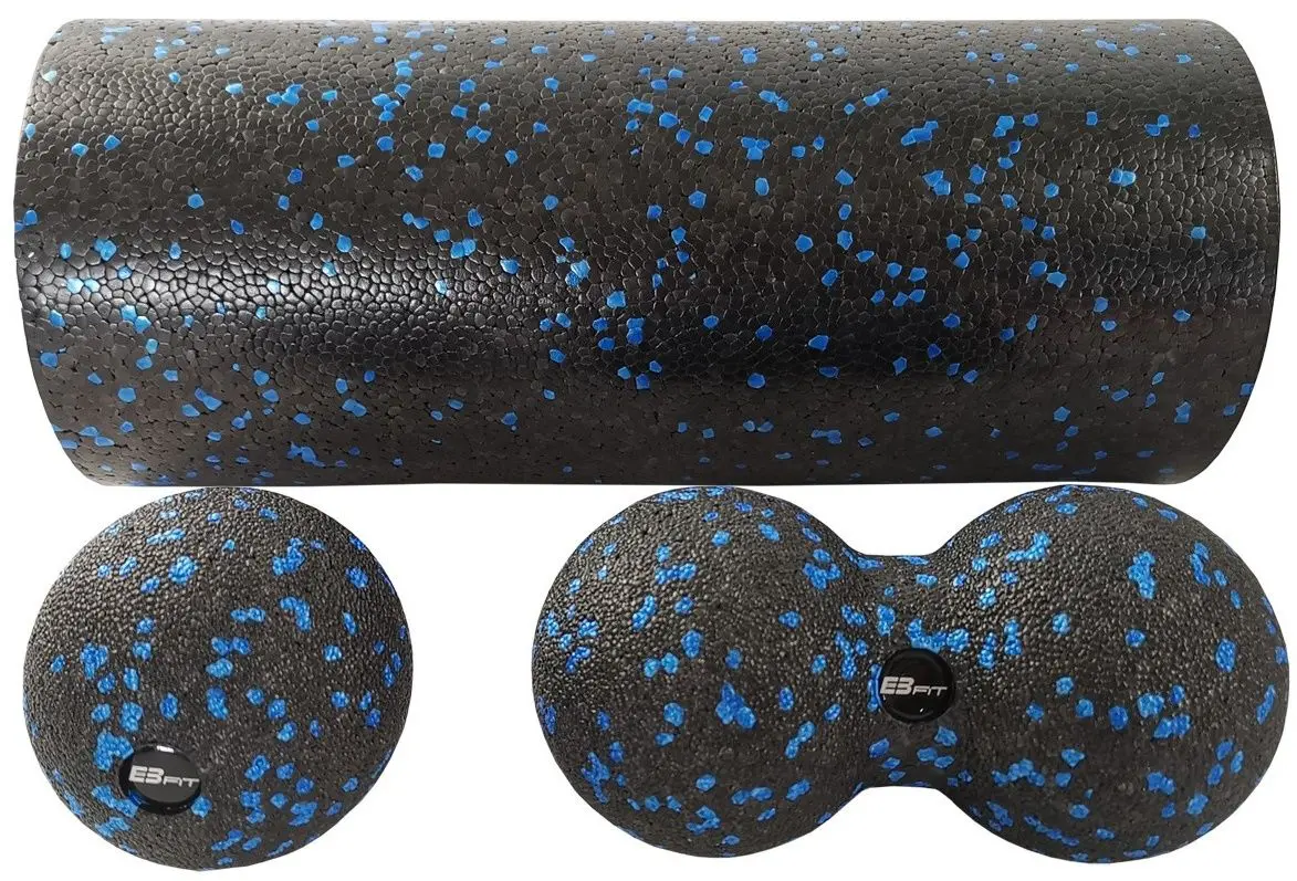 Set de aparate de masaj EB Fit 1033730 (Black/Blue)