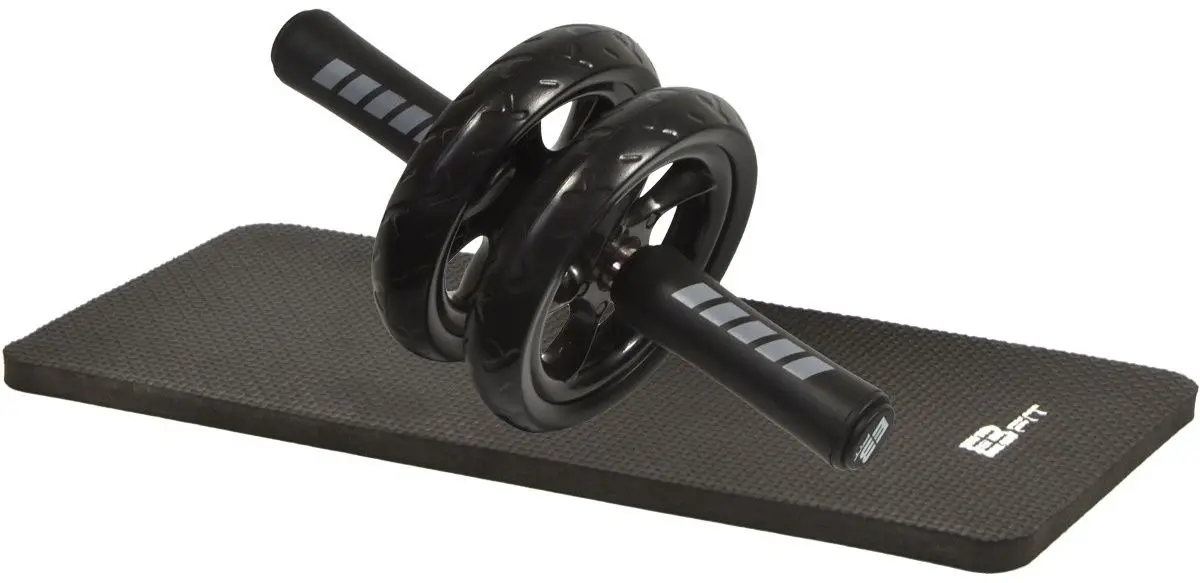 Ролик для пресса + коврик EB Fit 1029436 (Black) - 2
