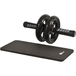 Roata pentru abdomen + covoras EB Fit 1029436 (Black)