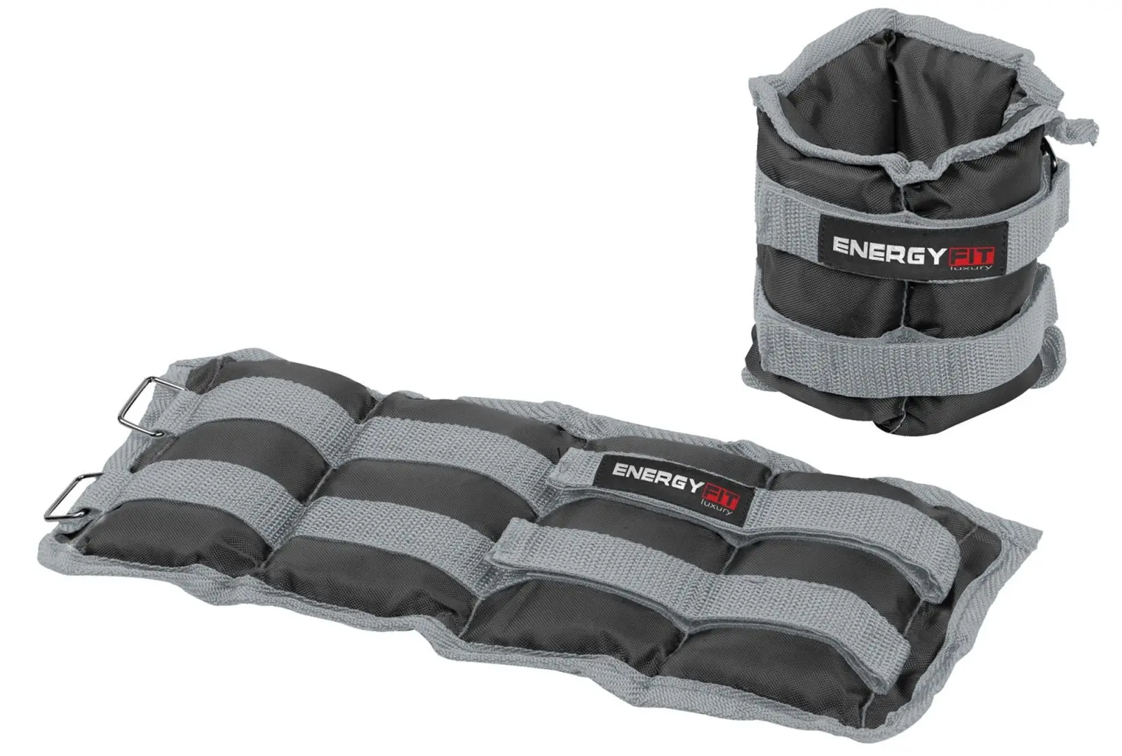 Greutati pentru maini si picioare Energy Fit 5812WC 2x1kg (Grey/Black)