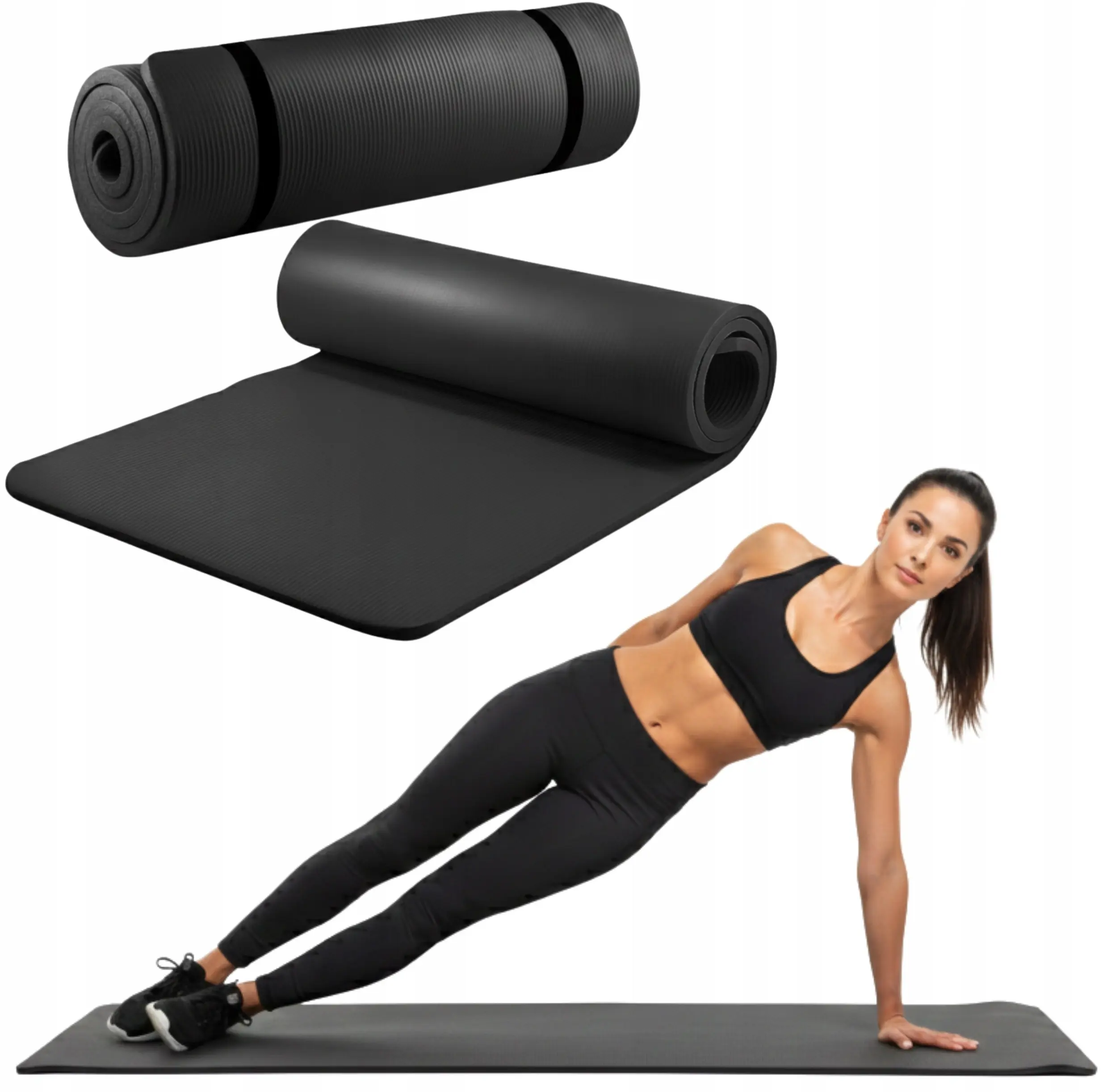 Covoras pentru yoga Funfit Gym&Fitness 4831 (Black) - 6