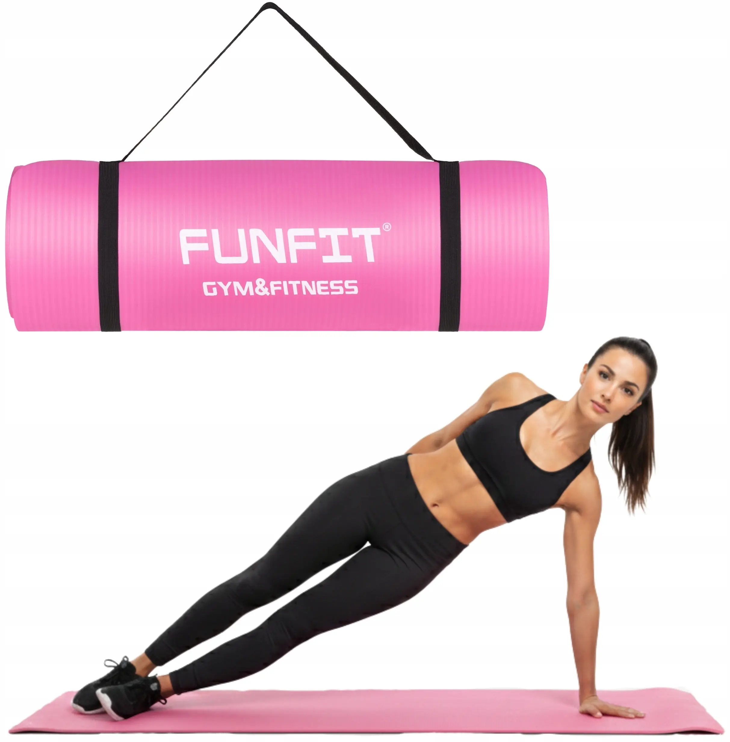 Коврик для йоги Funfit Gym&Fitness 4832 (Pink) - 4