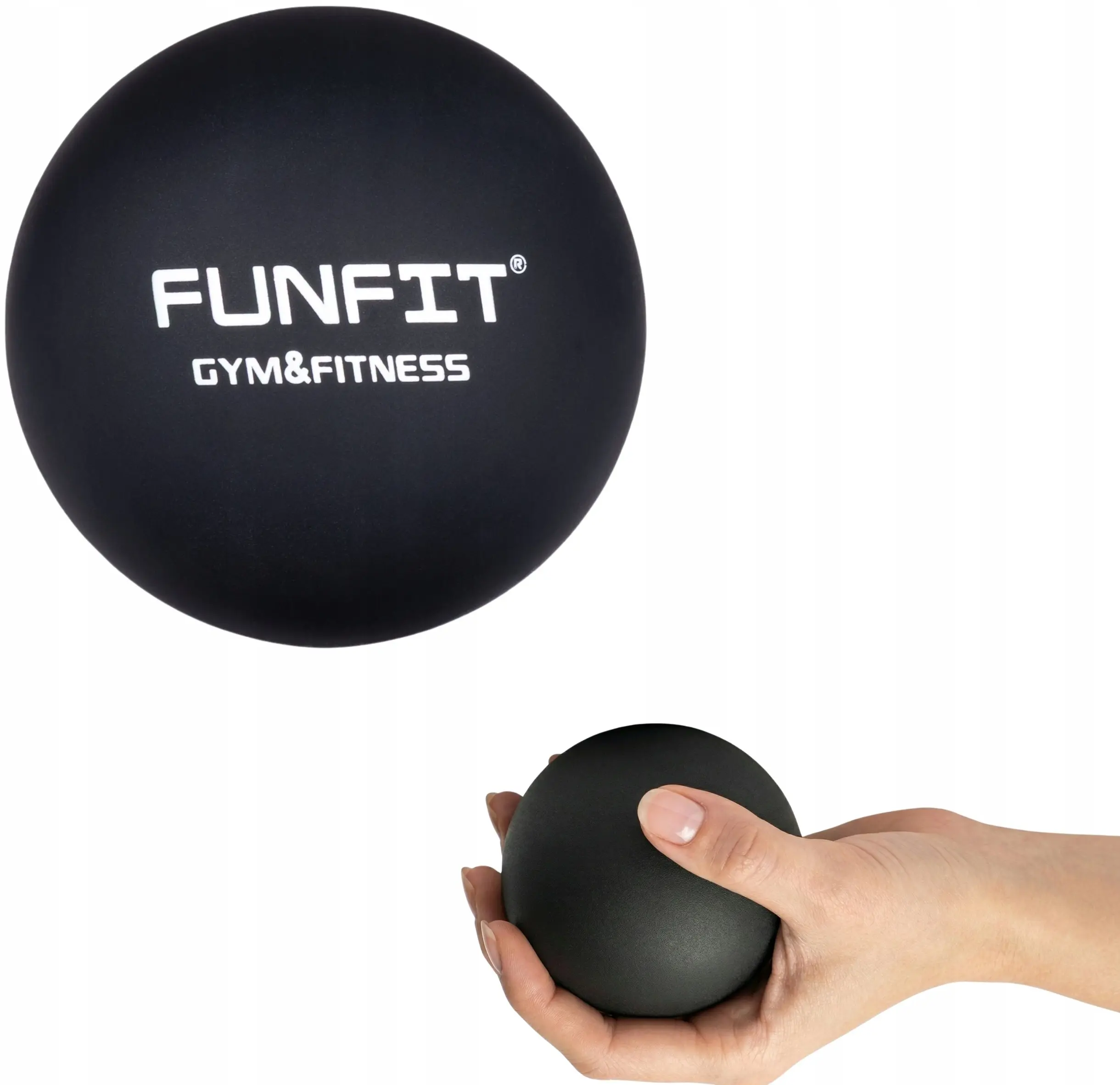 Мяч массажный Funfit Gym&Fitness 4836 (Black) - 2