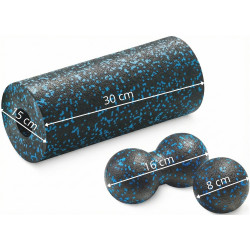 Набор массажных роликов 3в1 Funfit Gym&Fitness 4834 (Black/Blue) Thumb