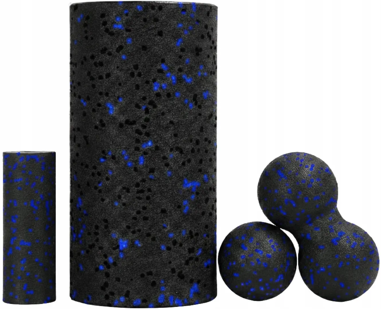 Набор массажных роликов 4в1 Funfit Gym&Fitness 4835 (Black/Blue)