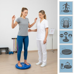 Надувная подушка для йоги Funfit Gym&Fitness 4828 (Blue) Thumb