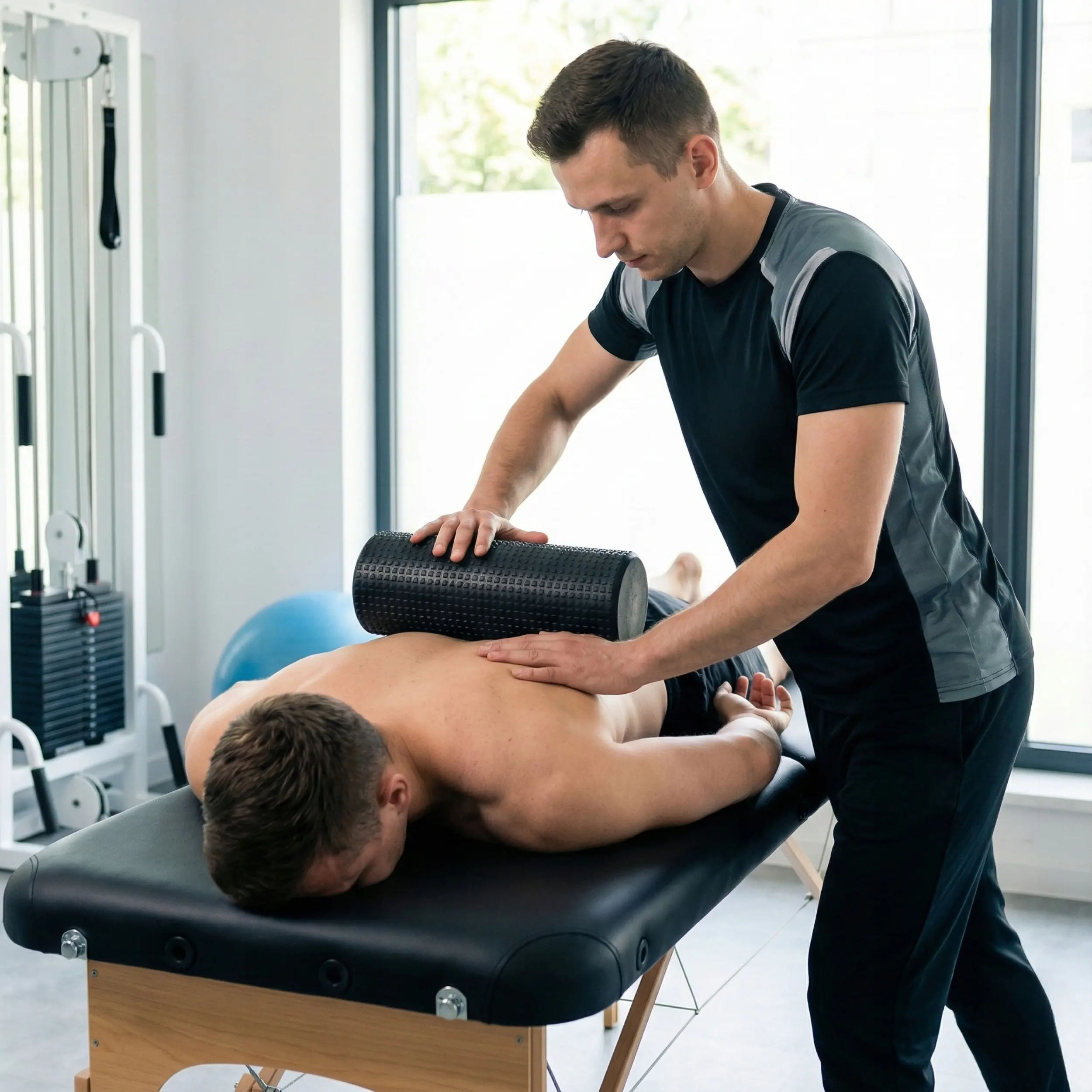 Ролик массажный Funfit Gym&Fitness 4827 (Black) - 6