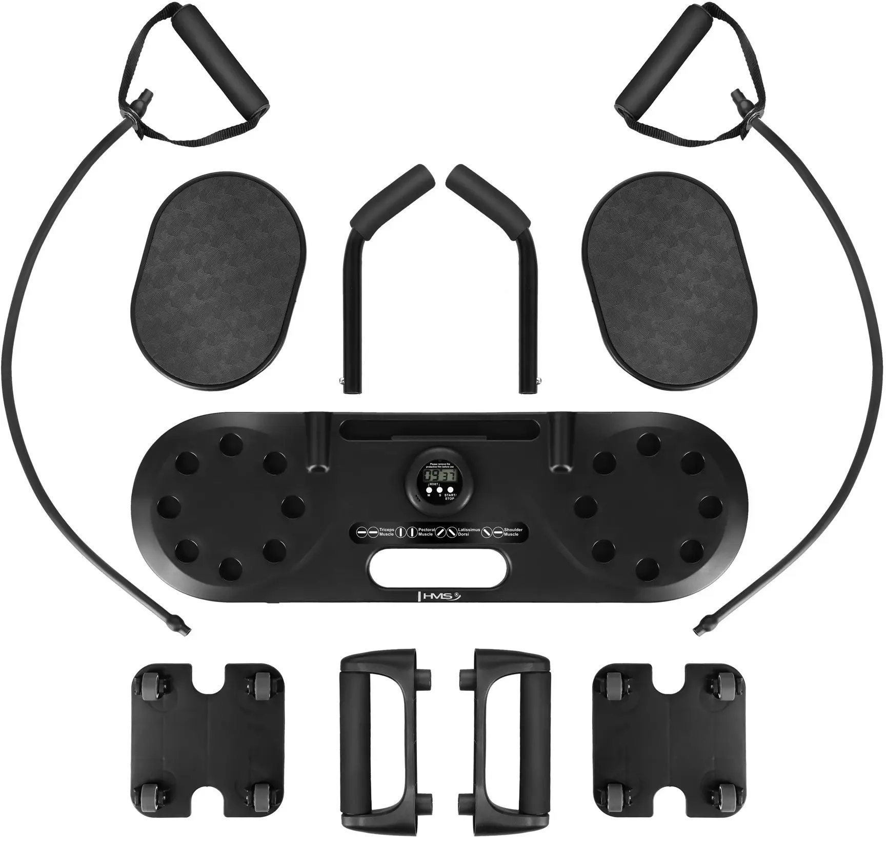 Placa pentru exerciții 3in1 Hms DBP02 (Black)