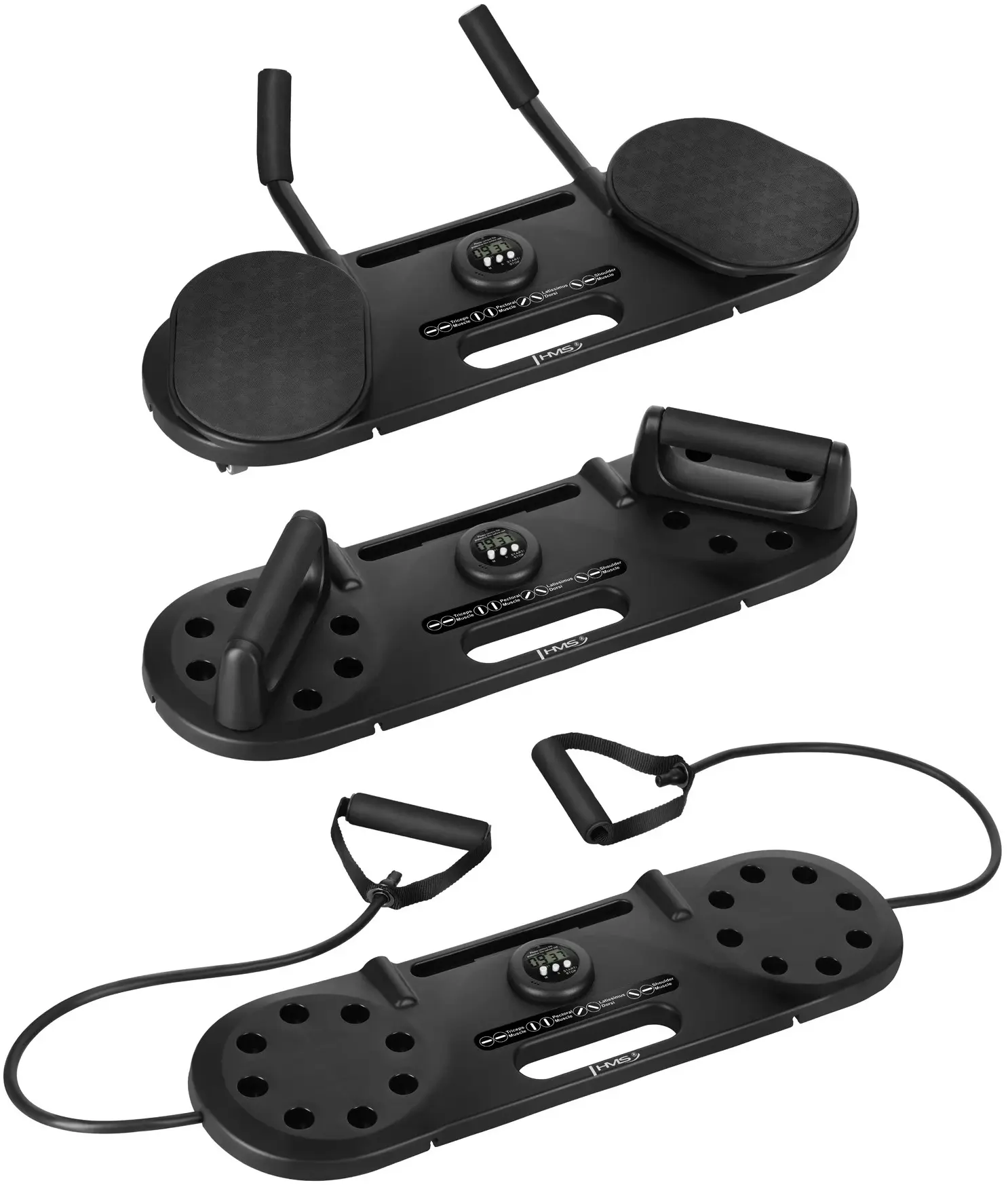 Placa pentru exerciții 3in1 Hms DBP02 (Black)