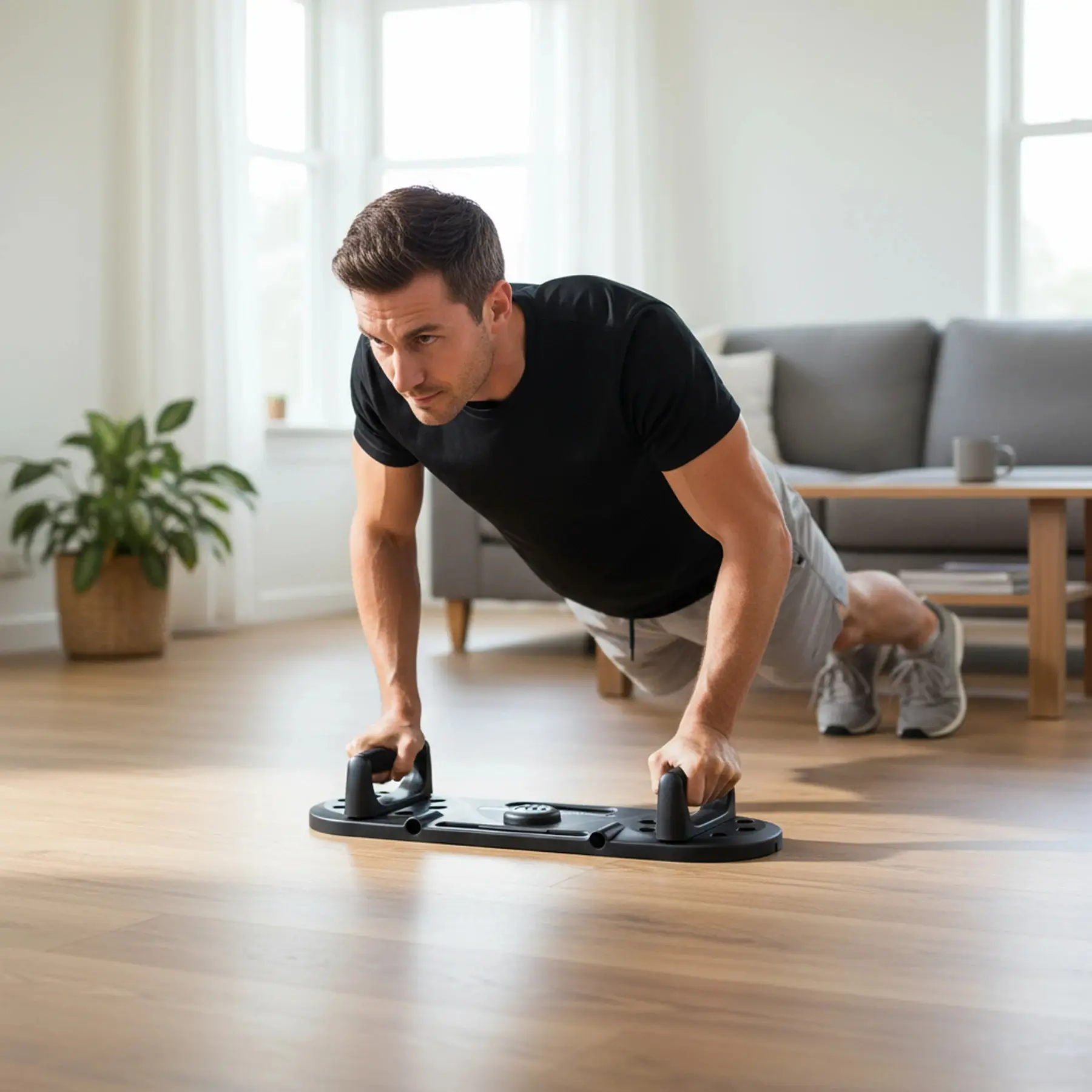 Placa pentru exerciții 3in1 Hms DBP02 (Black)