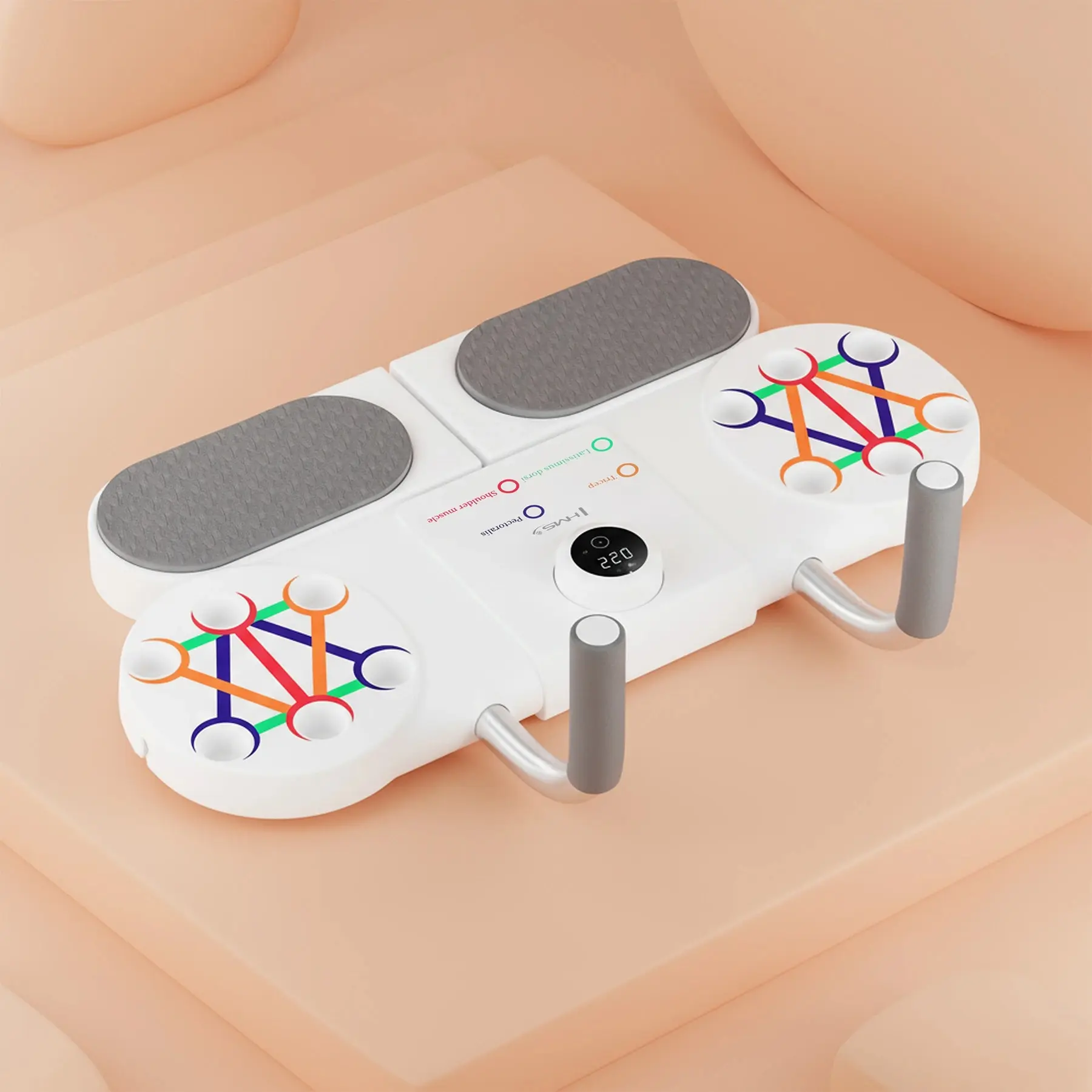 Placa pentru exercitii Hms DBP03 (White/Grey) - 5