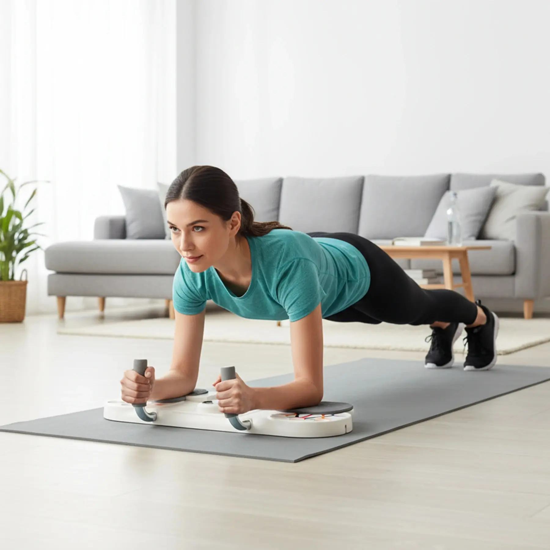 Placa pentru exercitii Hms DBP03 (White/Grey) - 8