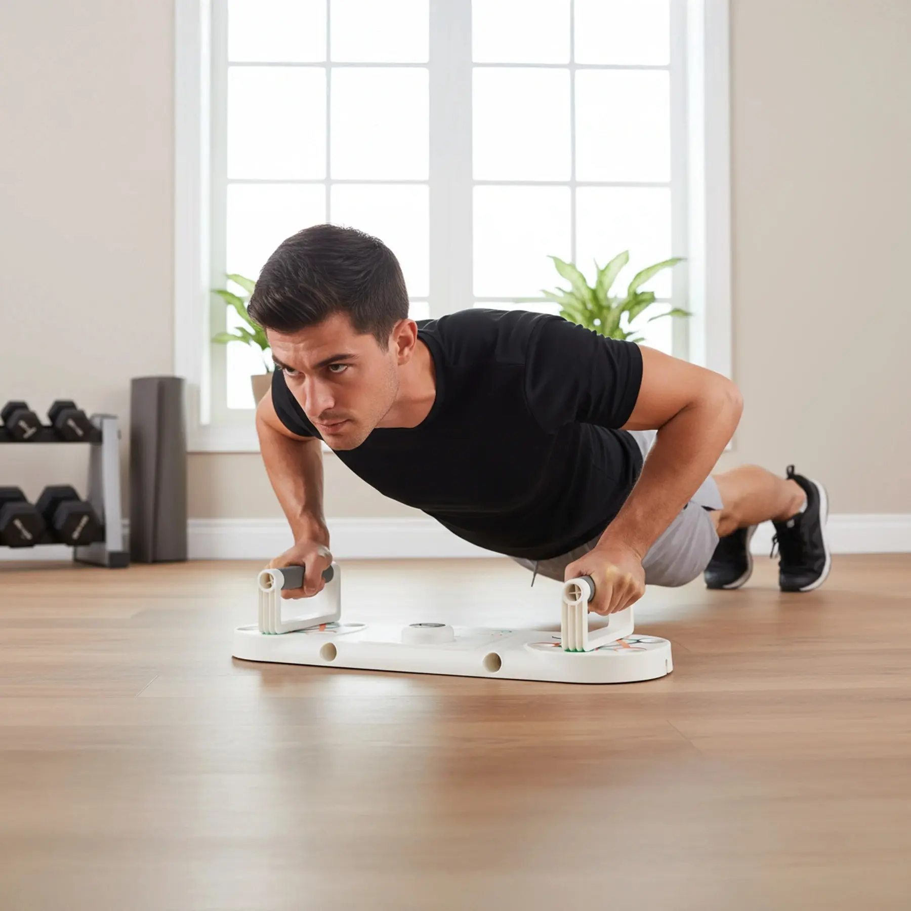 Placa pentru exercitii Hms DBP03 (White/Grey) - 9