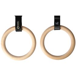 Inele gimnastica HMS Premium TX08 (Black/Brown)