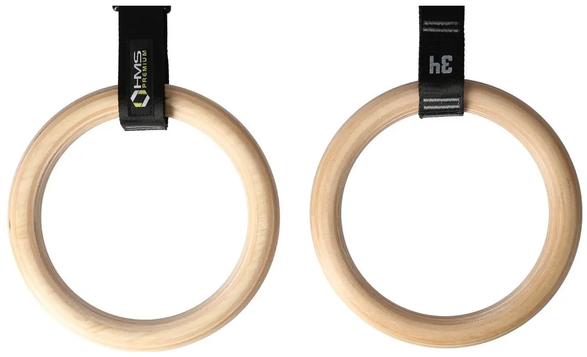 Гимнастические кольца HMS Premium TX08 (Black/Brown)