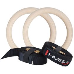 Inele gimnastica HMS TX07 (Bej/Black)
