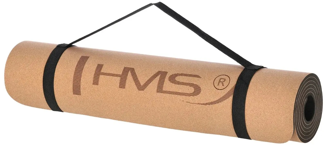 Covoras pentru yoga HMS YM11 TPE Cork (Brown)