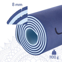 Covoras pentru yoga HMS YM10 TPE (Dark Blue) Thumb