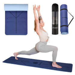 Covoras pentru yoga HMS YM10 TPE (Dark Blue) Thumb