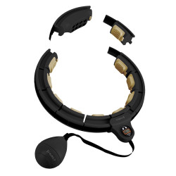 Магнитный массажный обруч с утяжелителем HMS HHM13 (Black/Gold) Thumb
