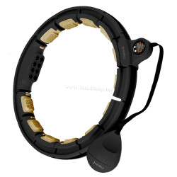 Cerc de masaj magnetic cu greutate HMS HHM13 (Black/Gold)