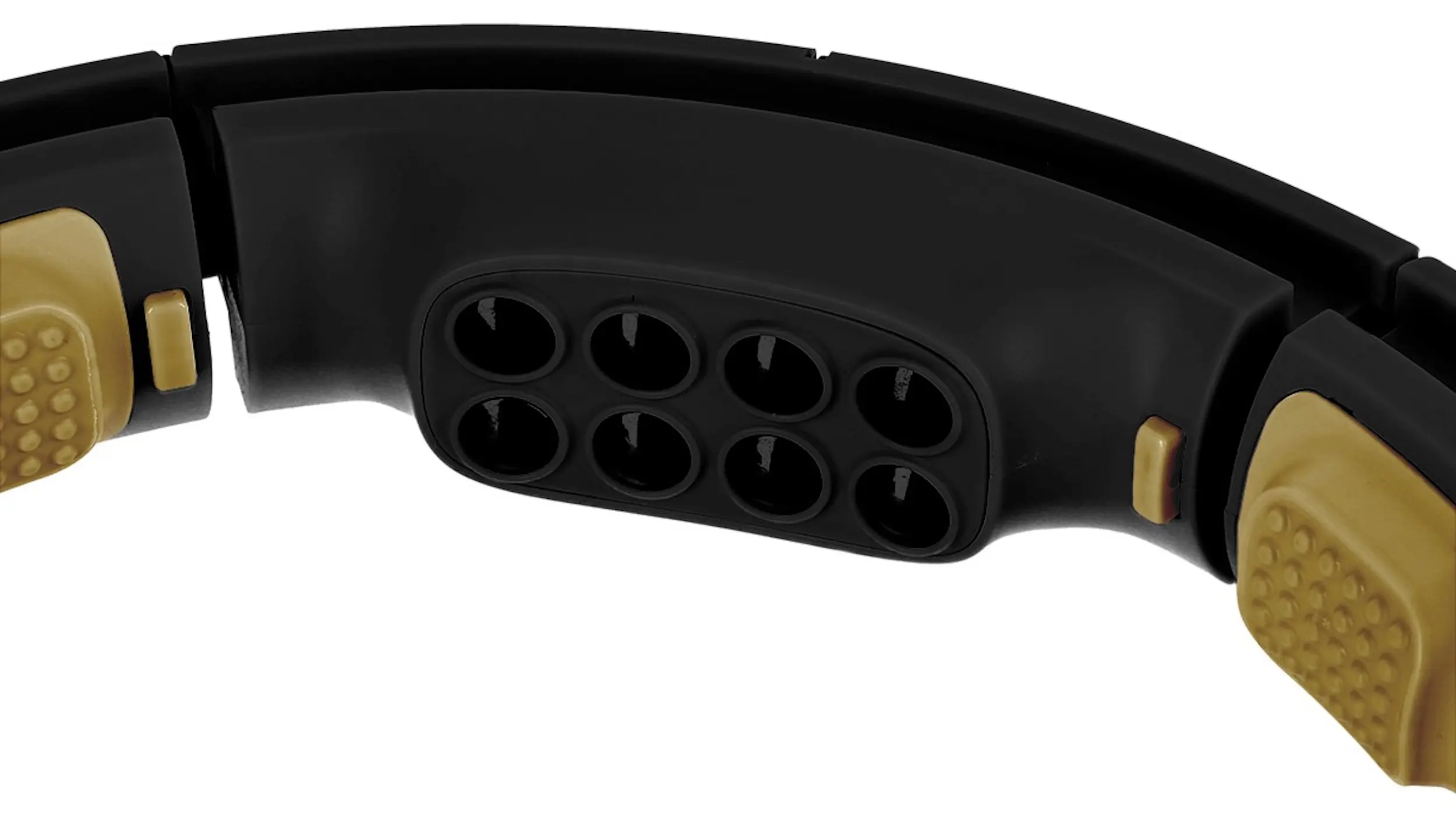 Магнитный массажный обруч с утяжелителем HMS HHM13 (Black/Gold) - 5
