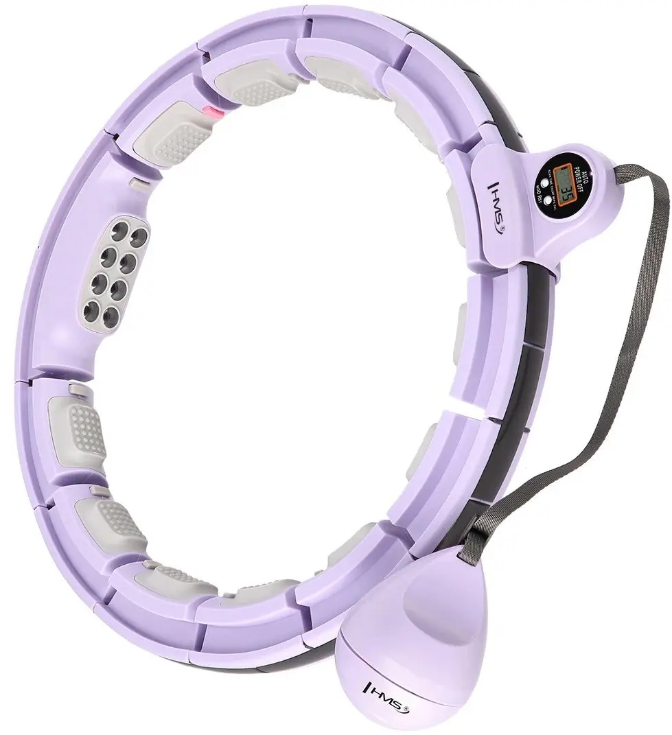 Cerc de masaj magnetic cu greutate HMS HHM13 + centura BR163 (Violet/Black)