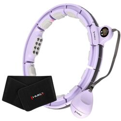 Cerc de masaj magnetic cu greutate HMS HHM13 + centura BR163 (Violet/Black)