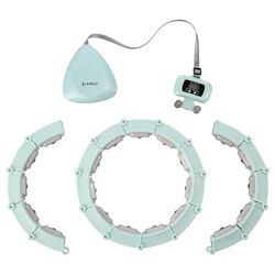 Магнитный массажный обруч с утяжелителем HMS HHM14 + пояс BR163 (Light Green) Thumb